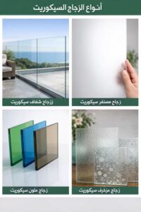 رسم توضيحي لطبقات الزجاج المزدوج العازل للحرارة